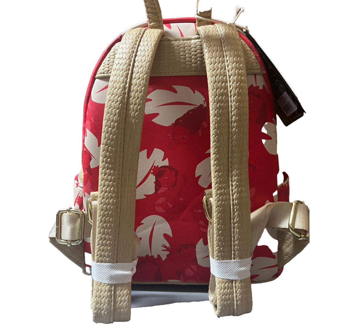 Loungefly Disney Lilo & Stitch Mini Backpack Floral Print Red
