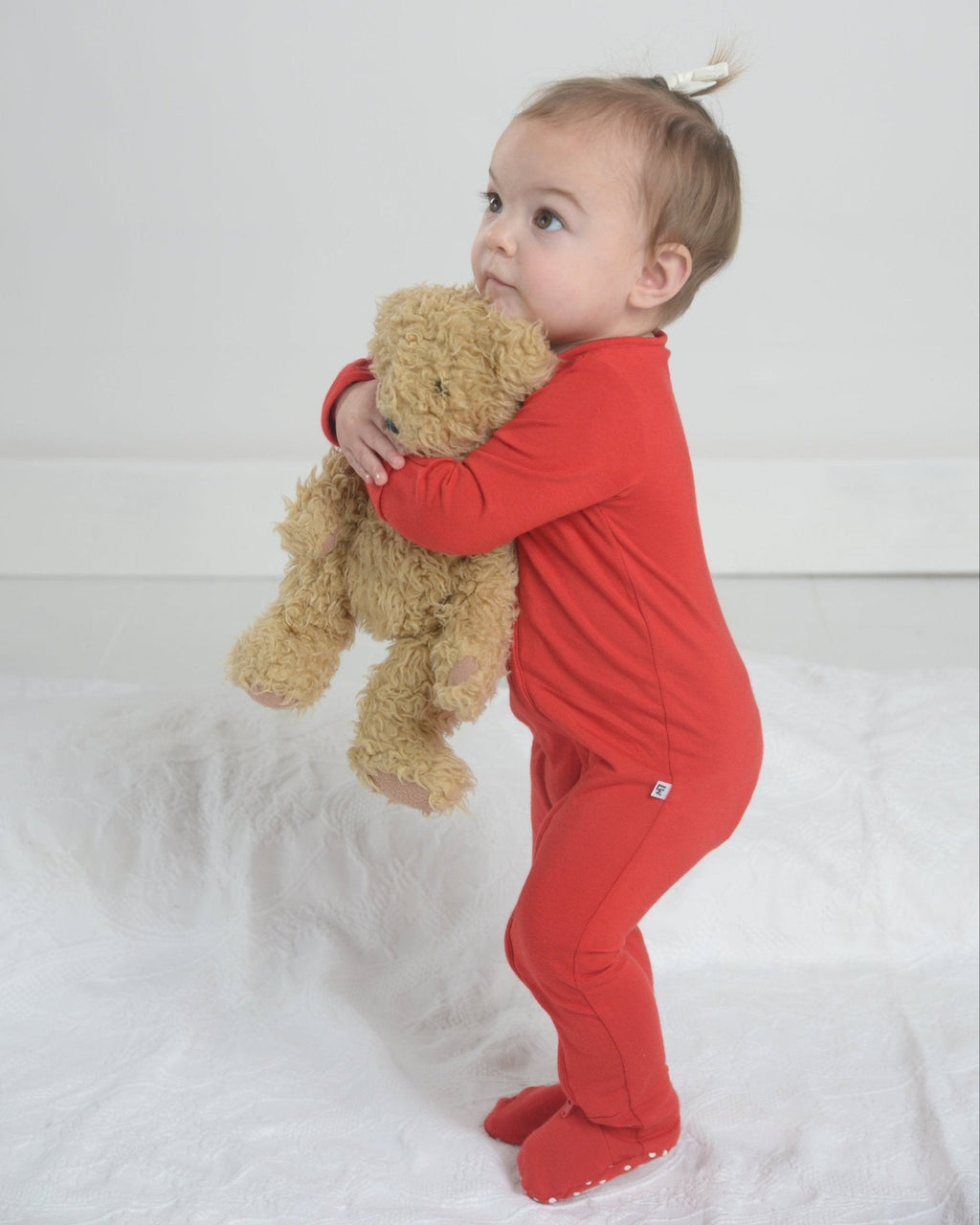 Bamboo Baby Pajama in Red