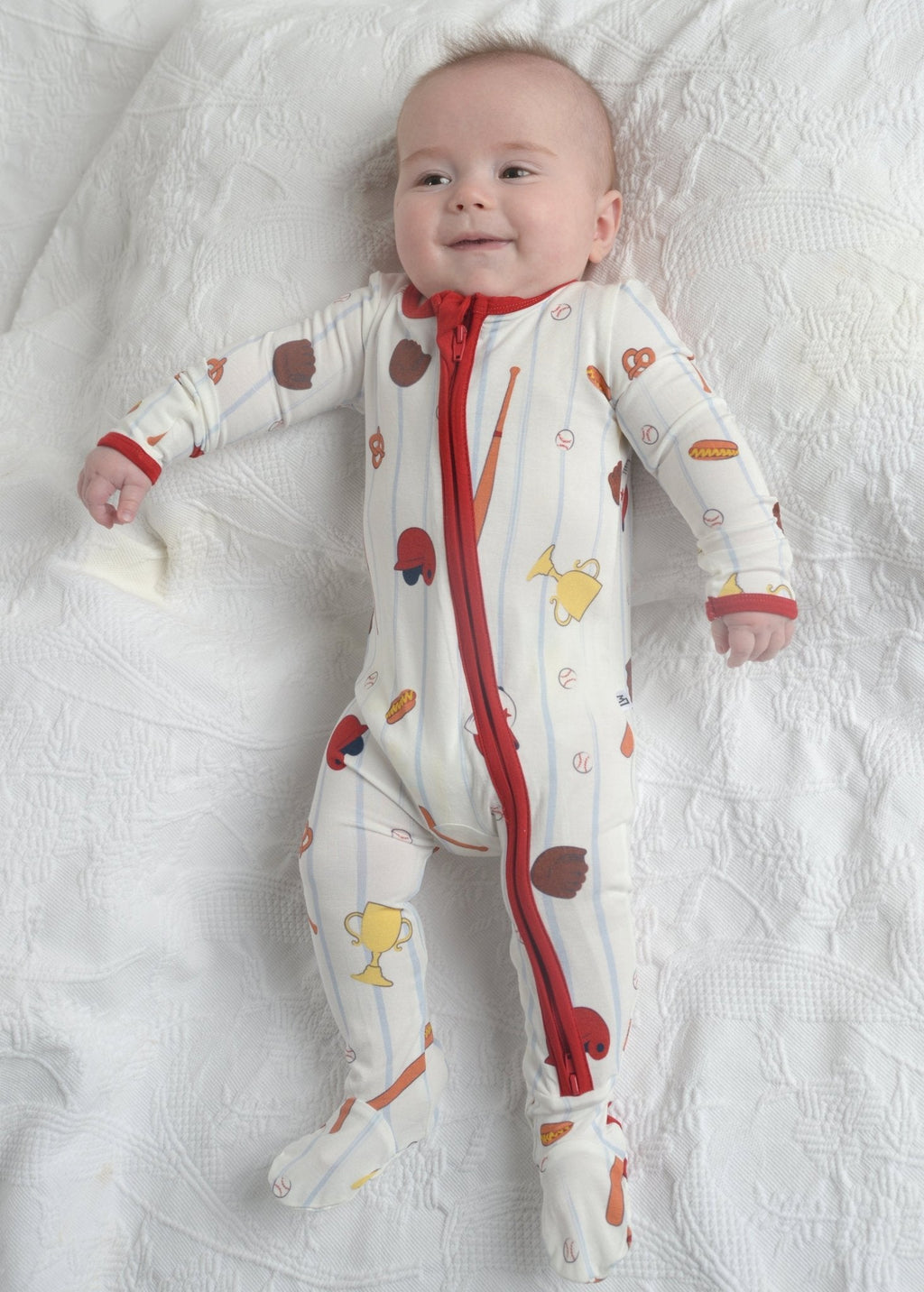 Baseball Bamboo Onesie