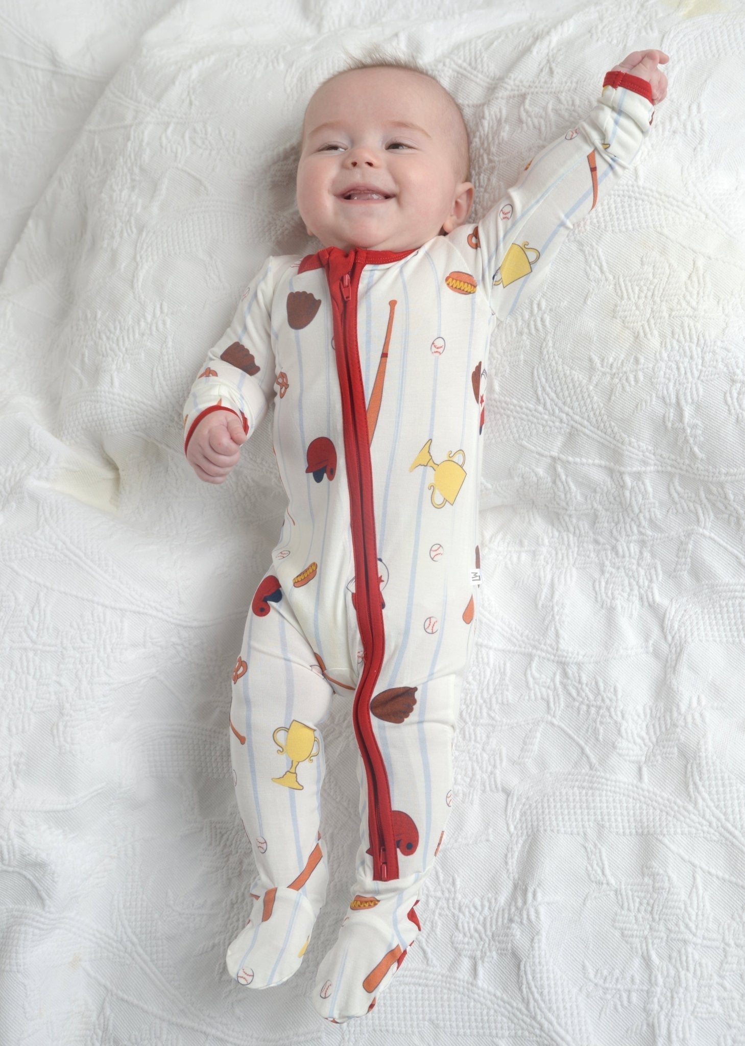 Baseball Bamboo Onesie
