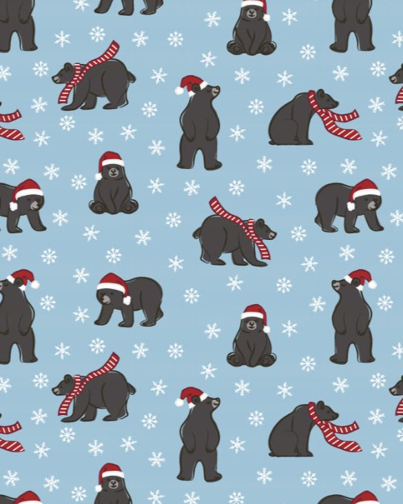 Bear-y Christmas Bamboo Footie