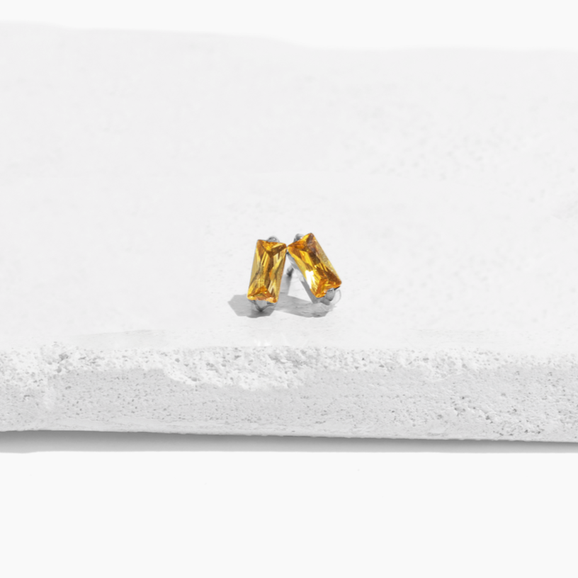 Bijou Birthstone Stud Earrings