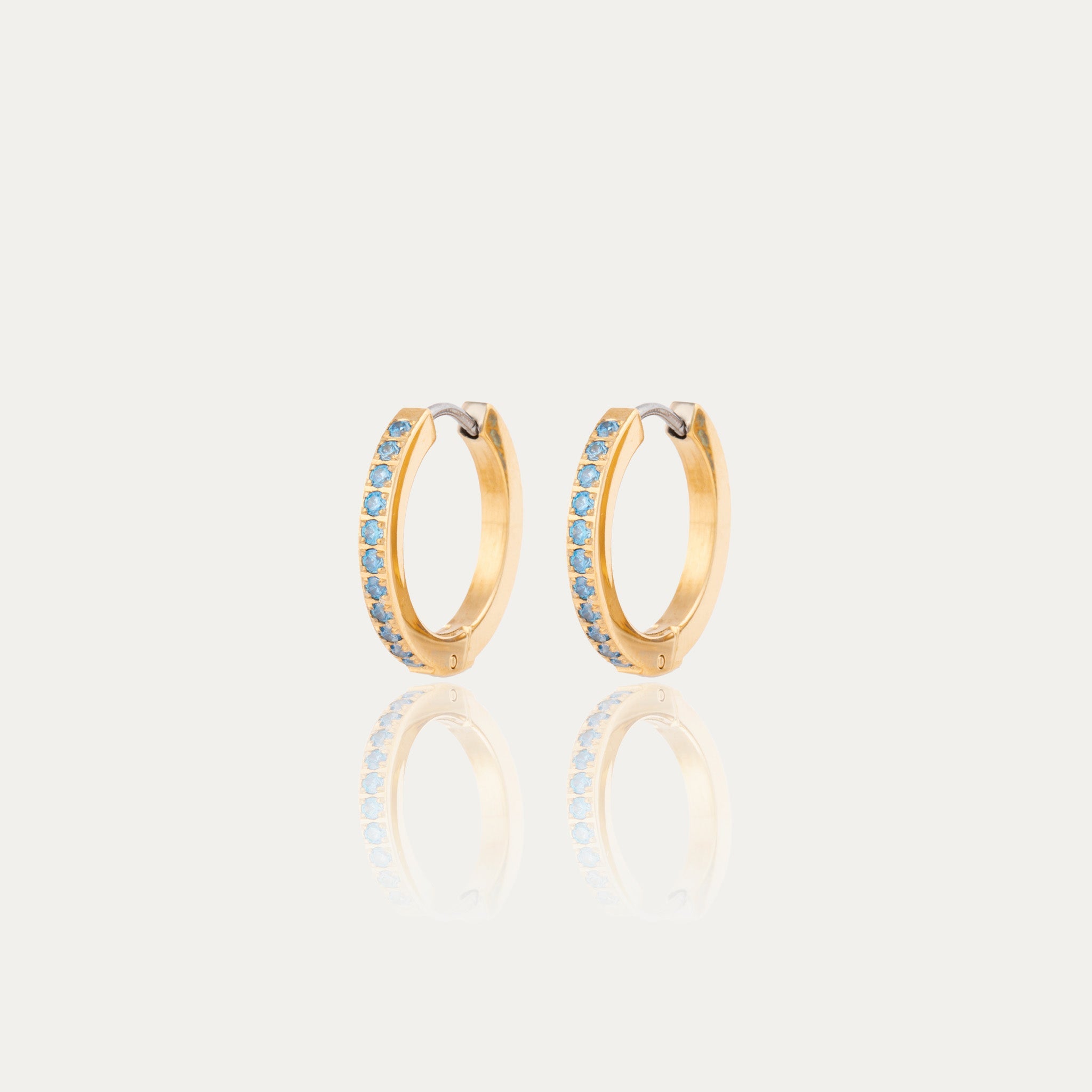 Birthstone Hoop Earrings