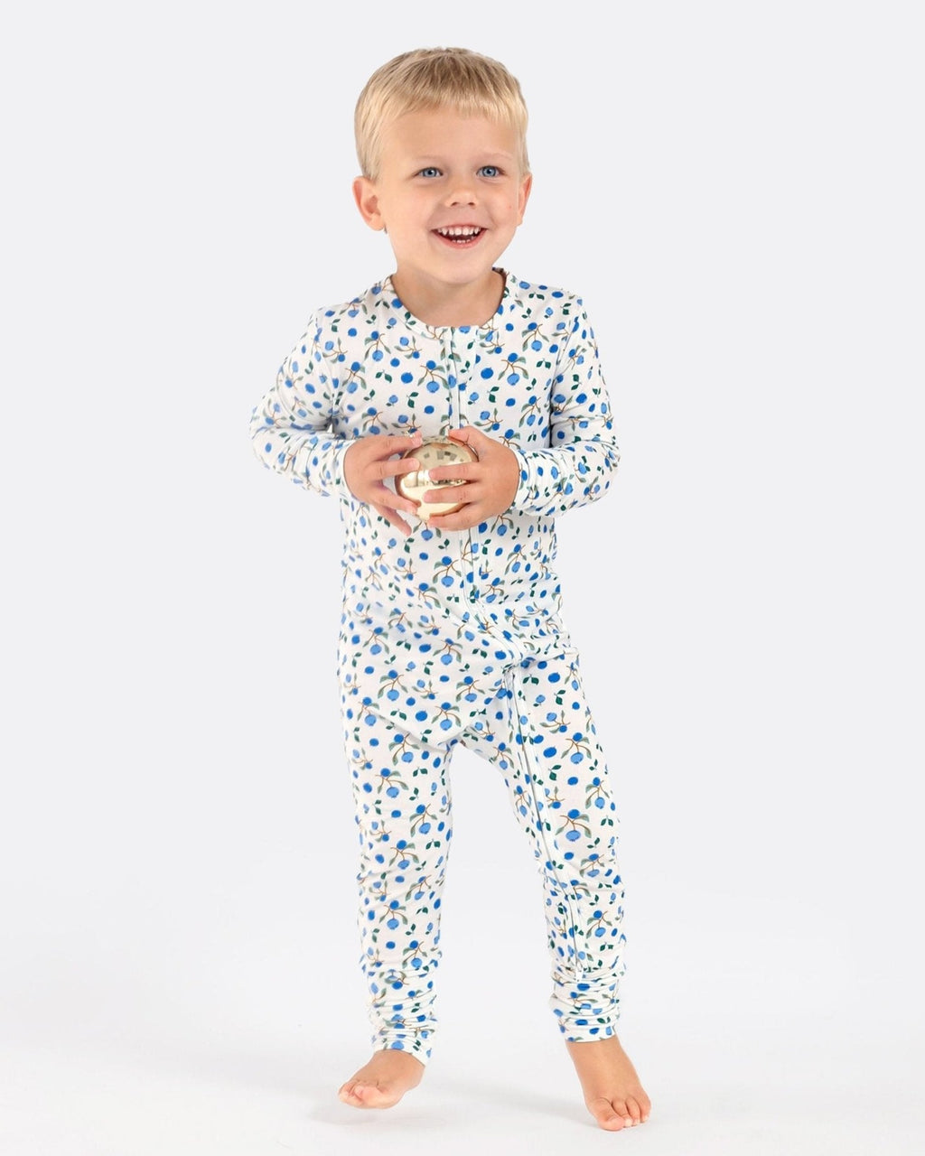 Blueberry Romper Bamboo Pajamas