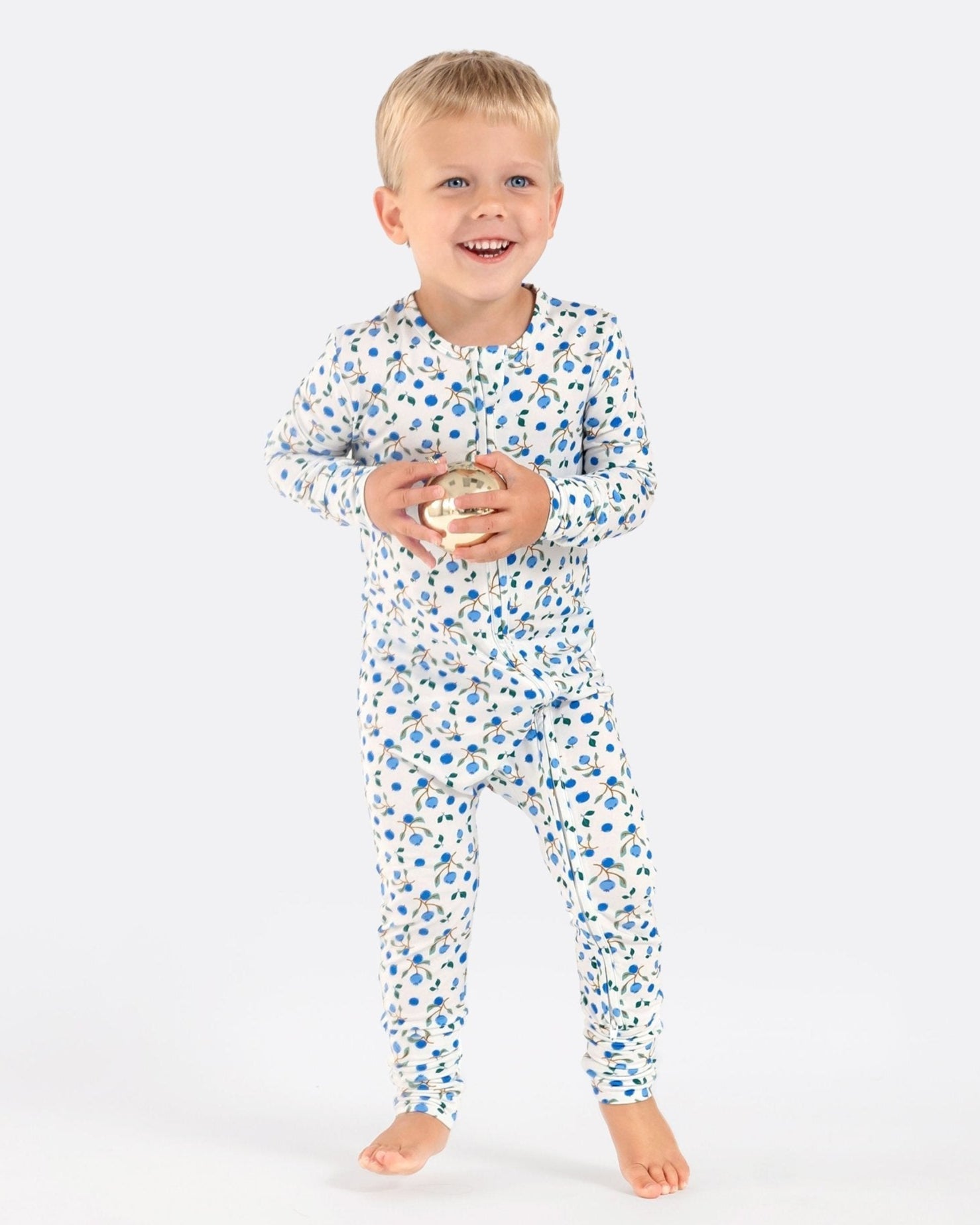 Blueberry Romper Bamboo Pajamas
