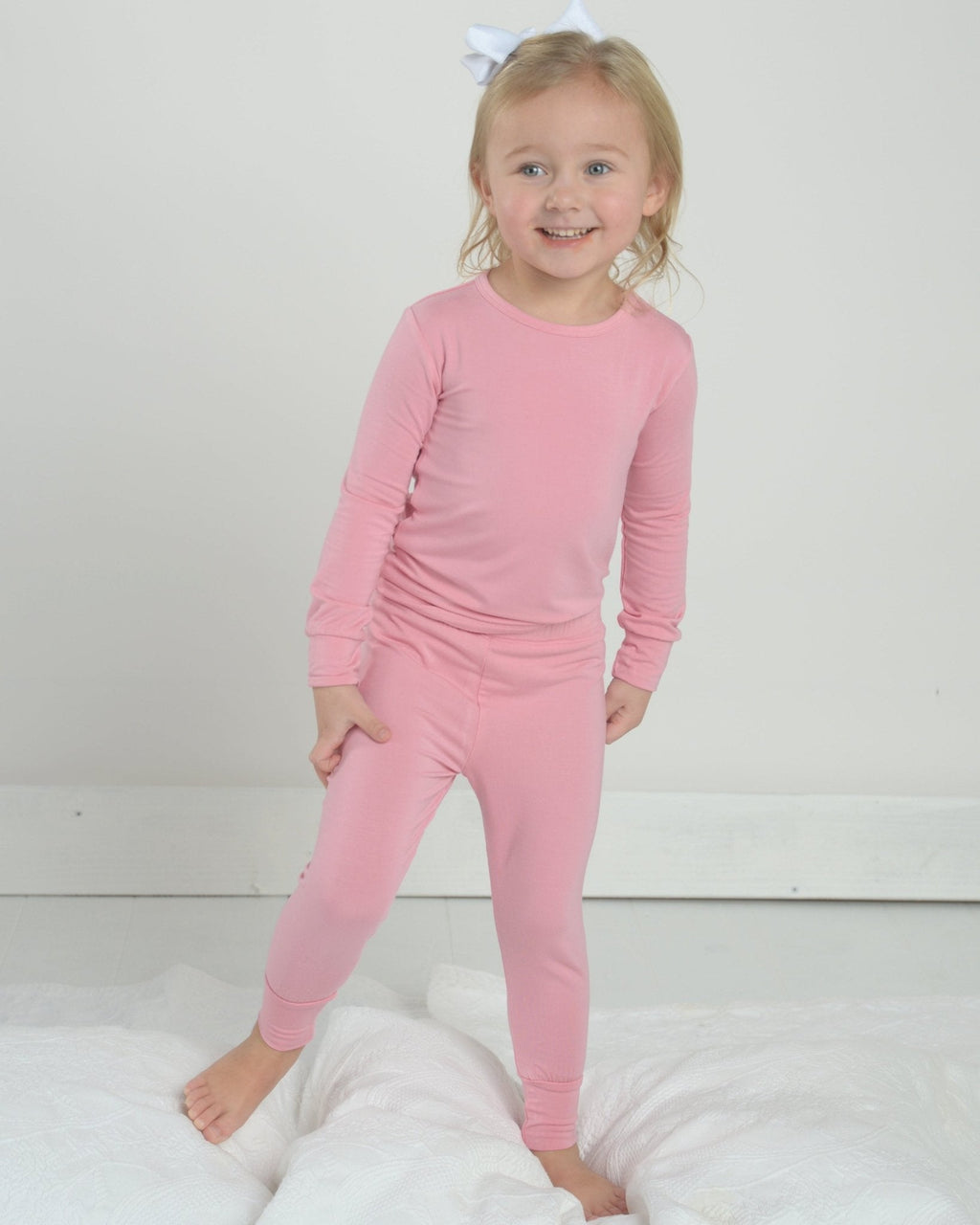 Bubble Gum Bamboo Pajama Set for Kids