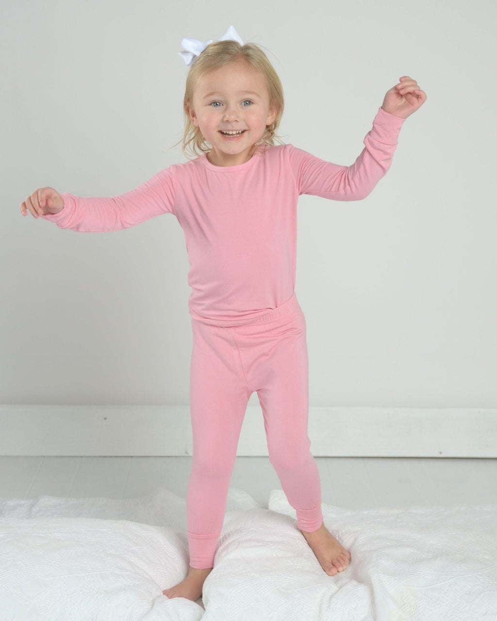 Bubble Gum Bamboo Pajama Set for Kids