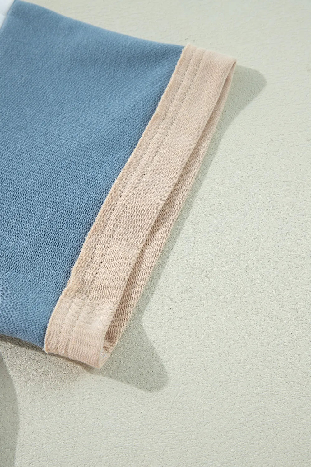 Color Block Patchwork Side Split Tunic T Shirt