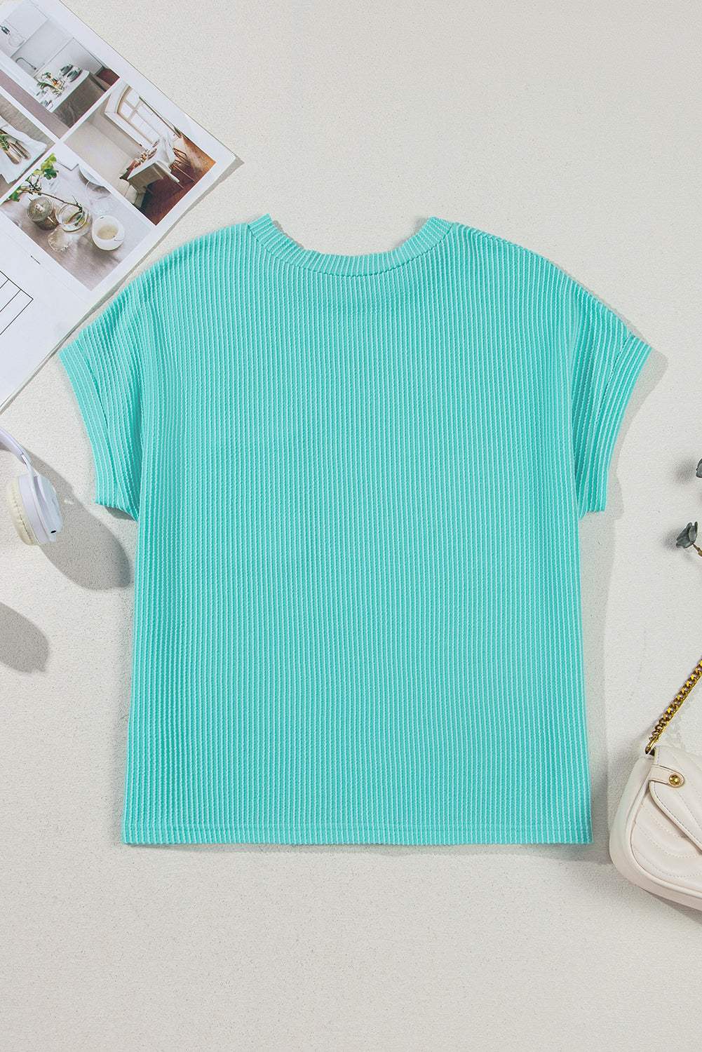 Colorblock Corded Chest Pocket T-Shirt
