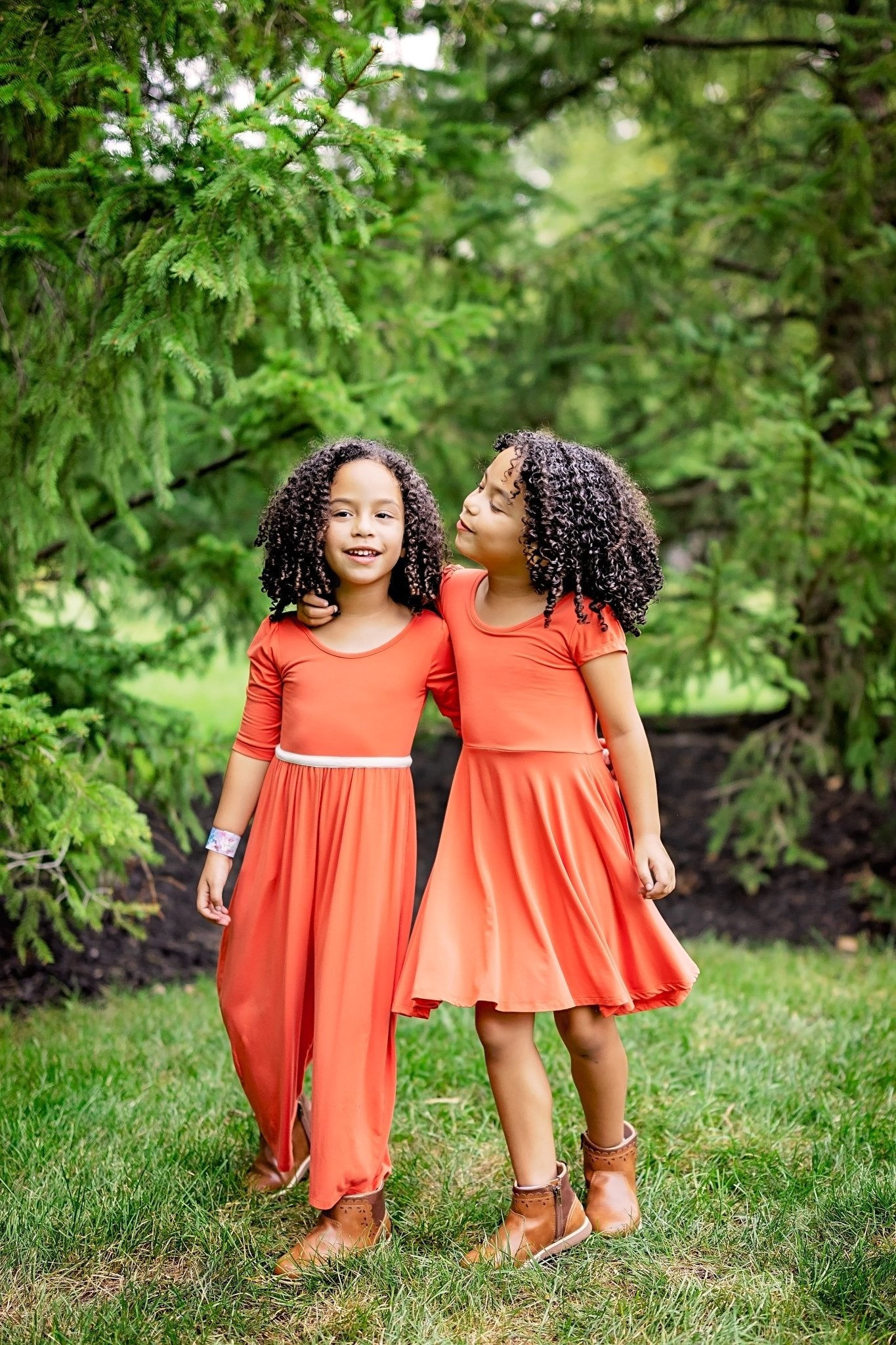 Cap Sleeve Twirl Dress in Pimenton