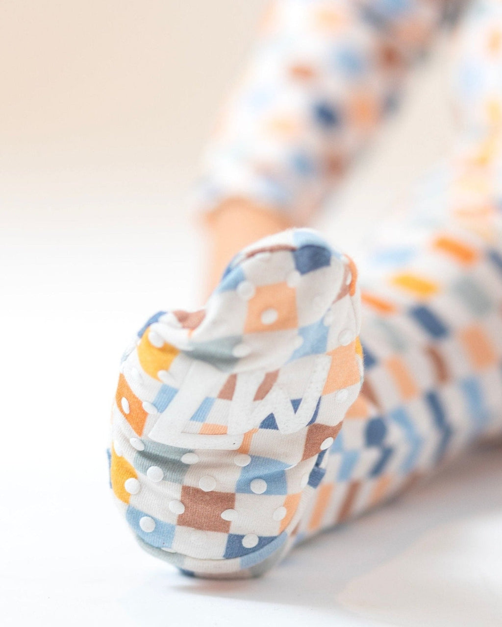 Checkered Bamboo Baby One-Piece