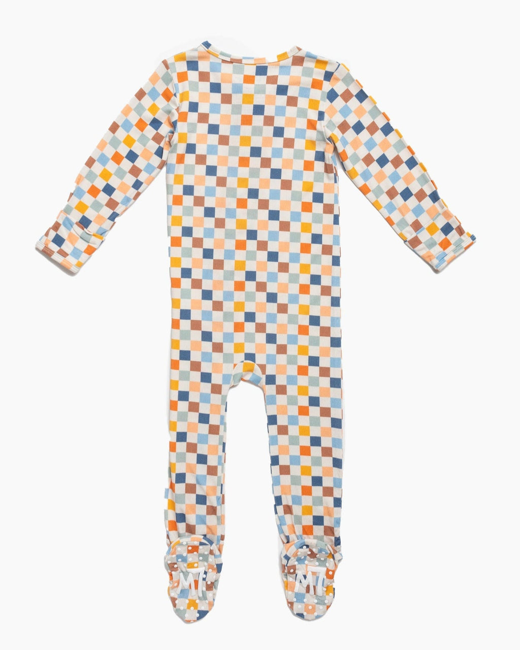 Checkered Bamboo Baby One-Piece