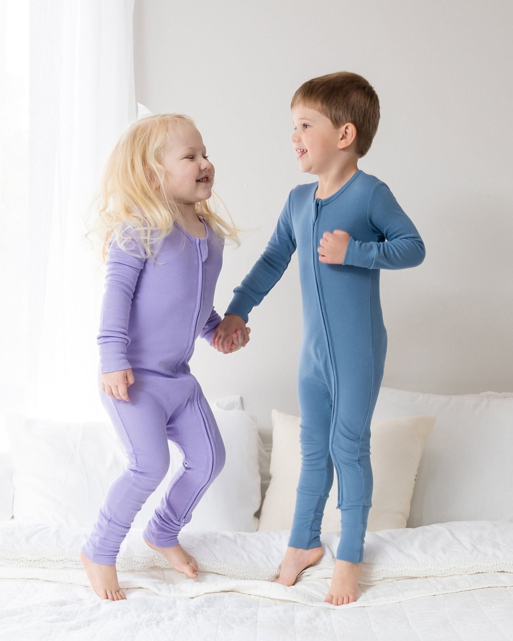 Bamboo Romper for Baby in Lavender