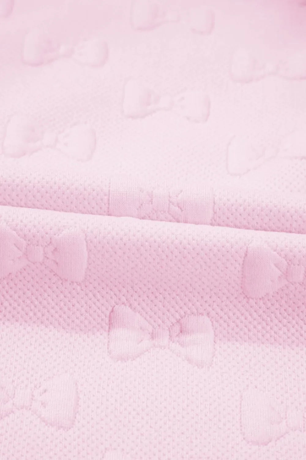 Bow Jacquard Ruffle Cap Sleeve Top and Shorts Set