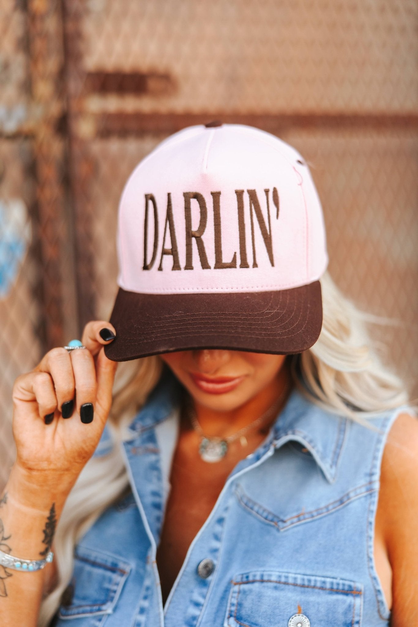 Darlin' Embroidered Trucker Hat