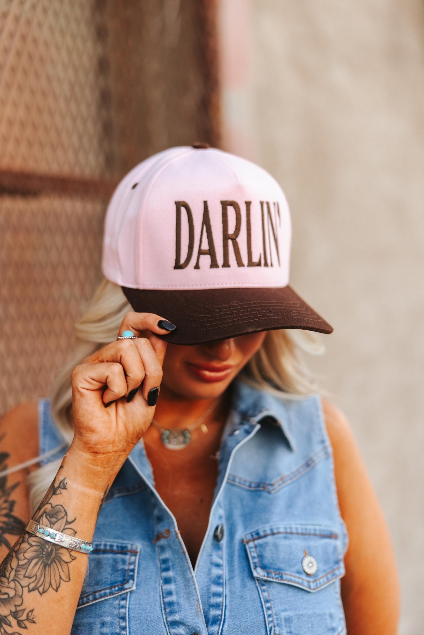 Darlin' Embroidered Trucker Hat