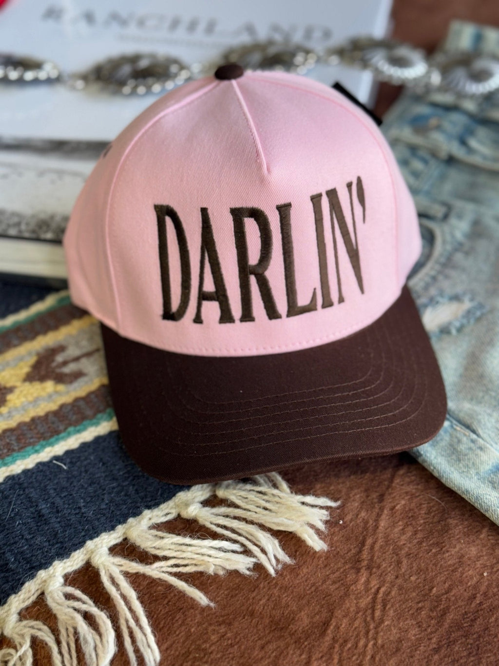 Darlin' Embroidered Trucker Hat