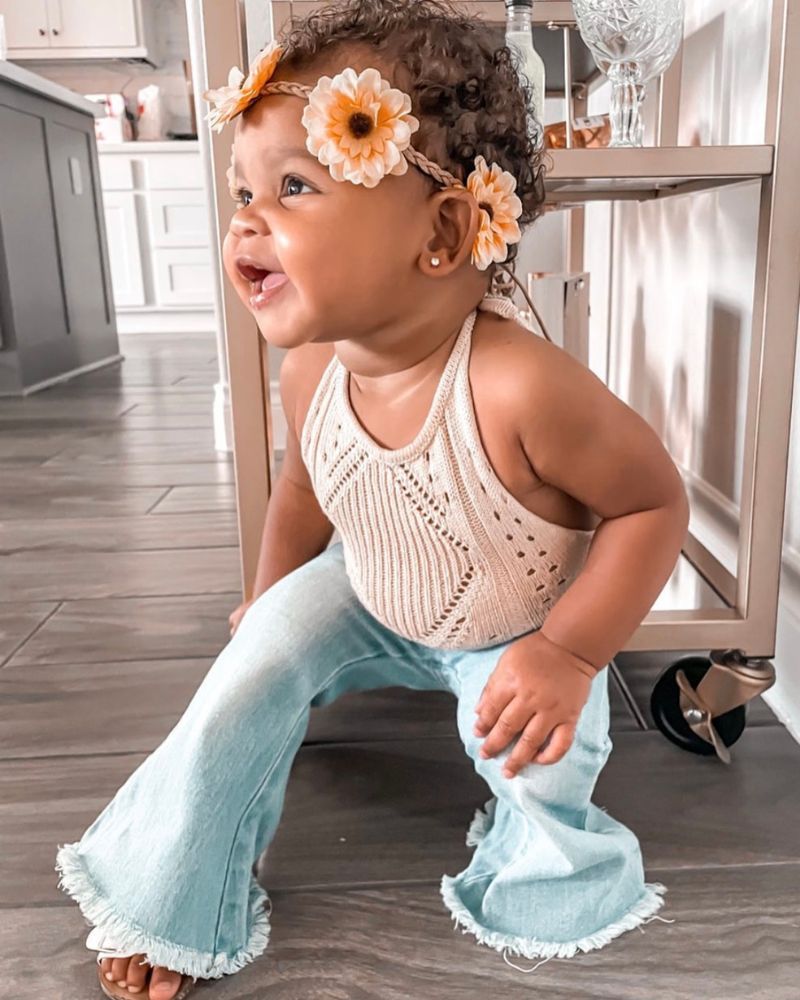 Drake Crochet Halter Romper - Vanilla Cream