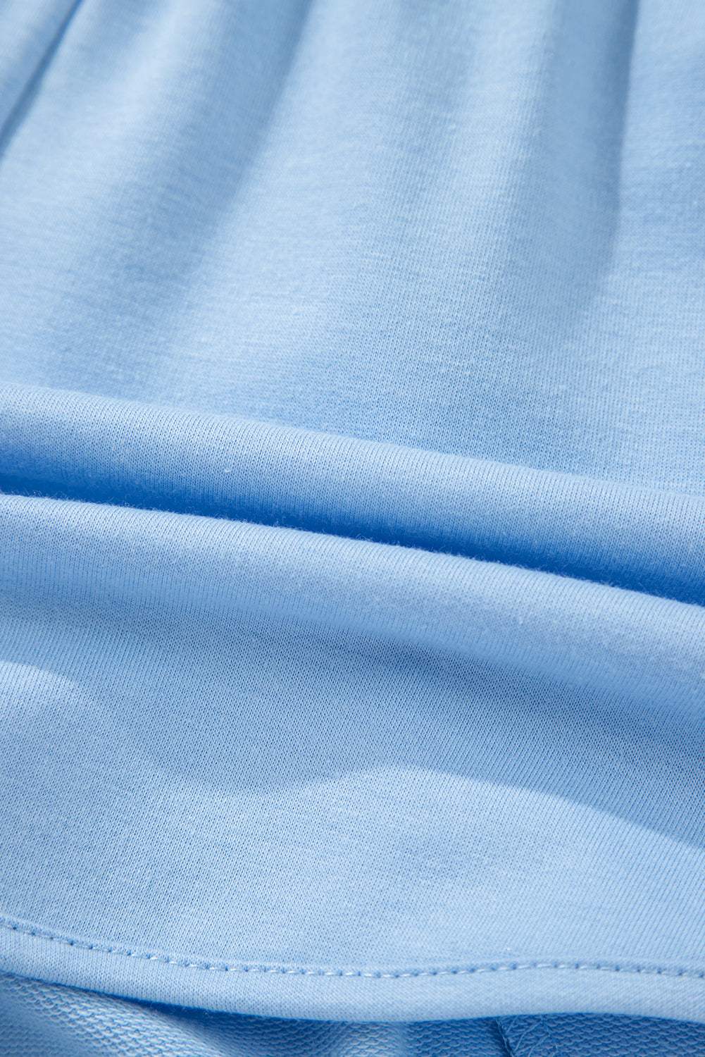 Colorblock Stripe Elastic Waist Shorts