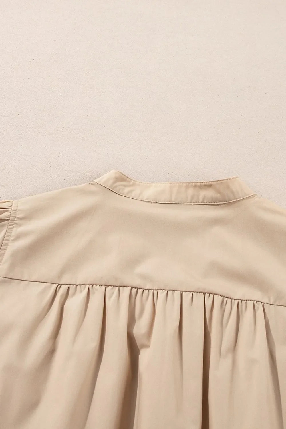 Leopard Frill Short Sleeve Blouse