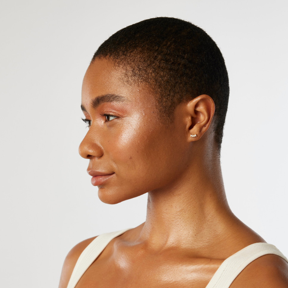 Single Carina Flat Back Stud Earring