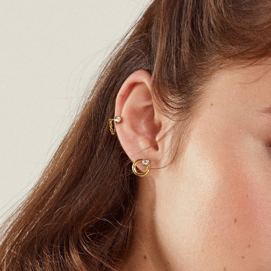 Offshore Huggie Hoop Earrings