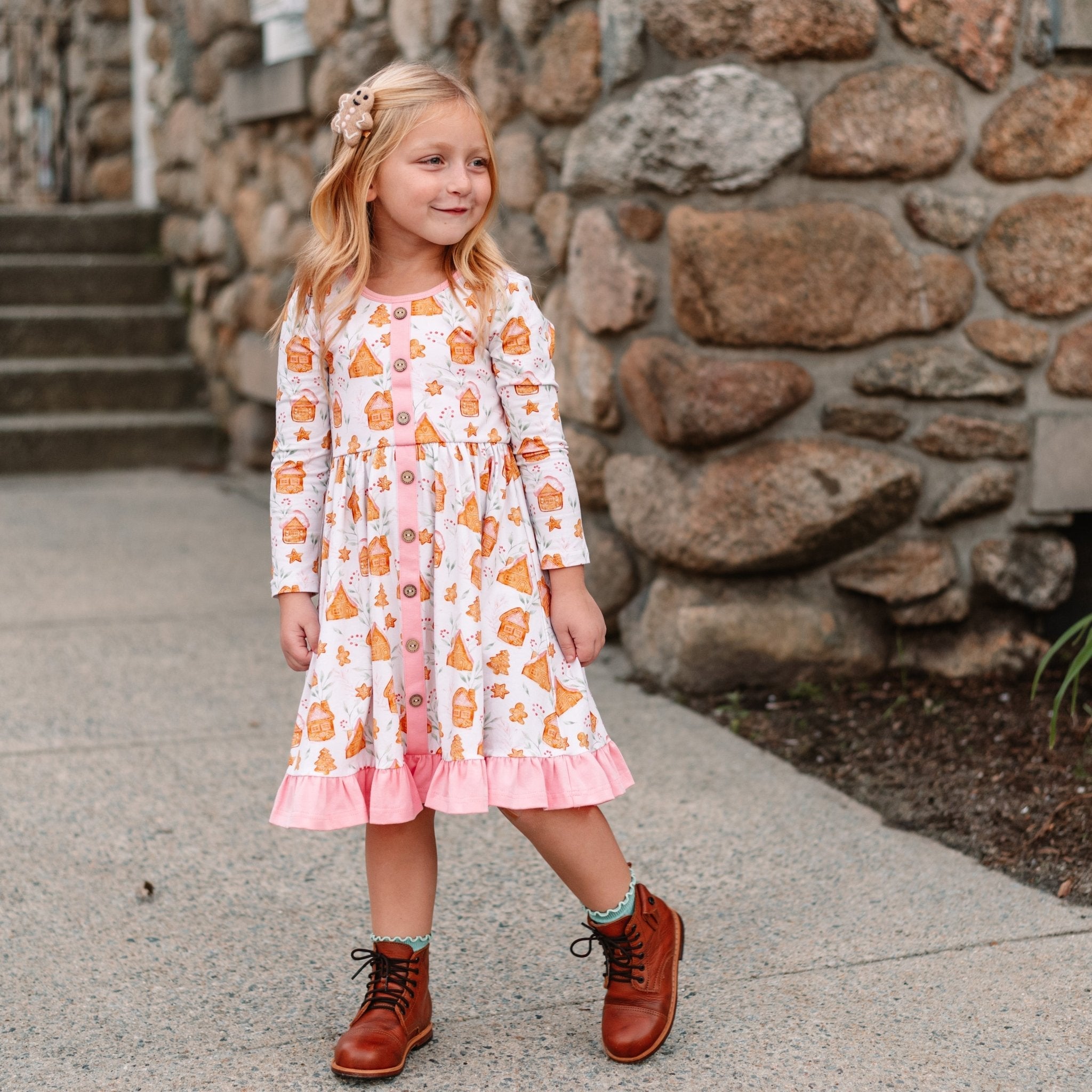 Gingerbread Village Annie Dress