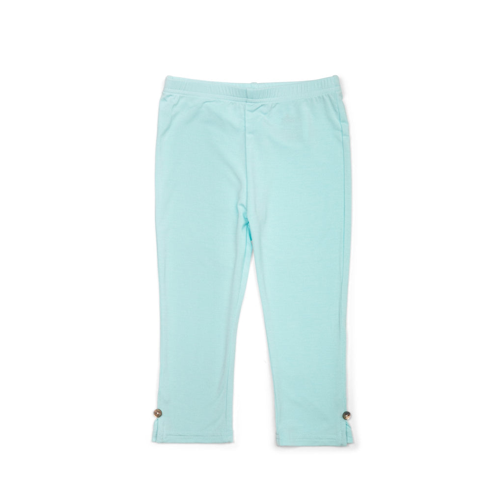 Girls Leggings in Spa Blue