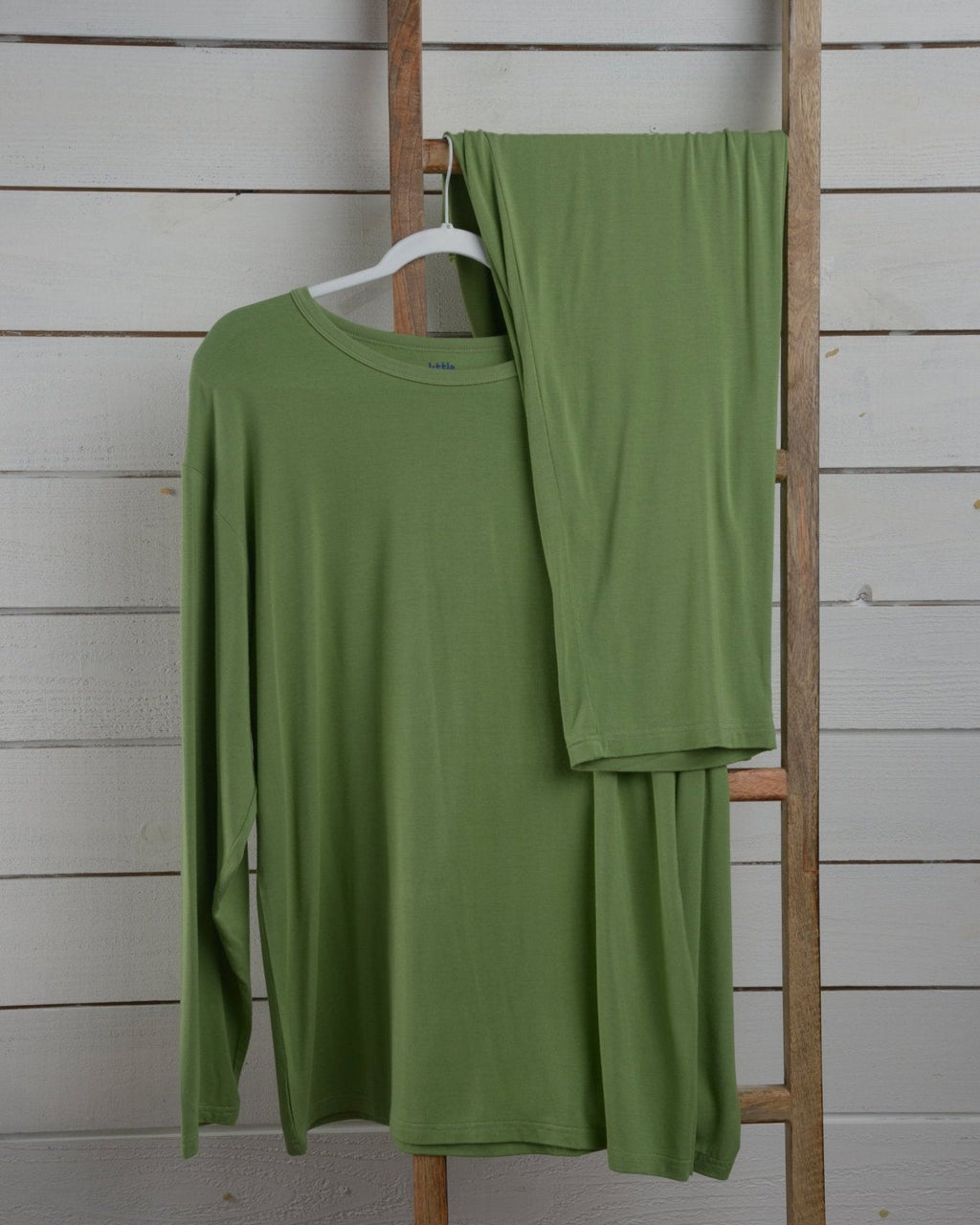 Adult Men's Bamboo Pajamas in Green