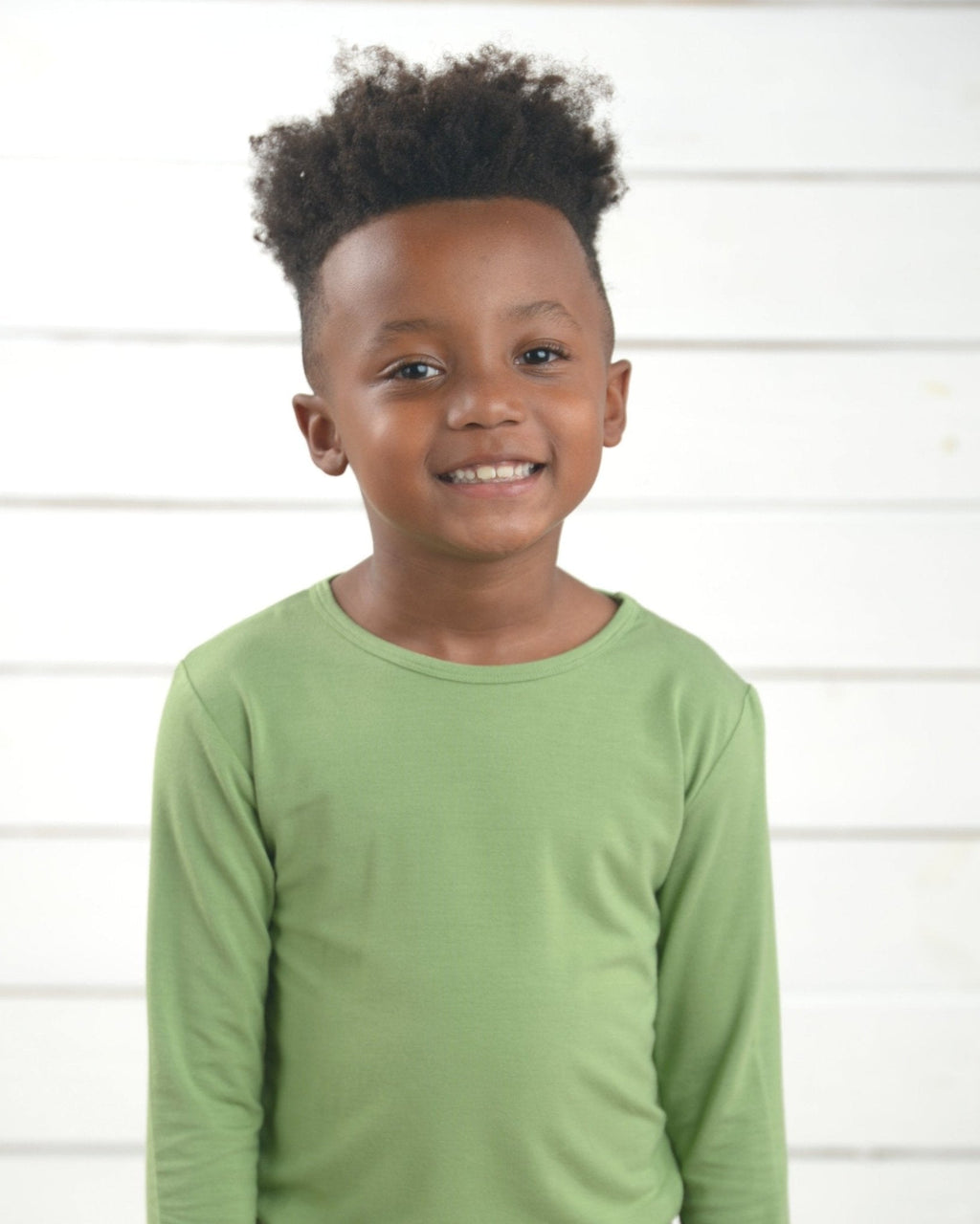 Bamboo Kids Pajamas Set in Green