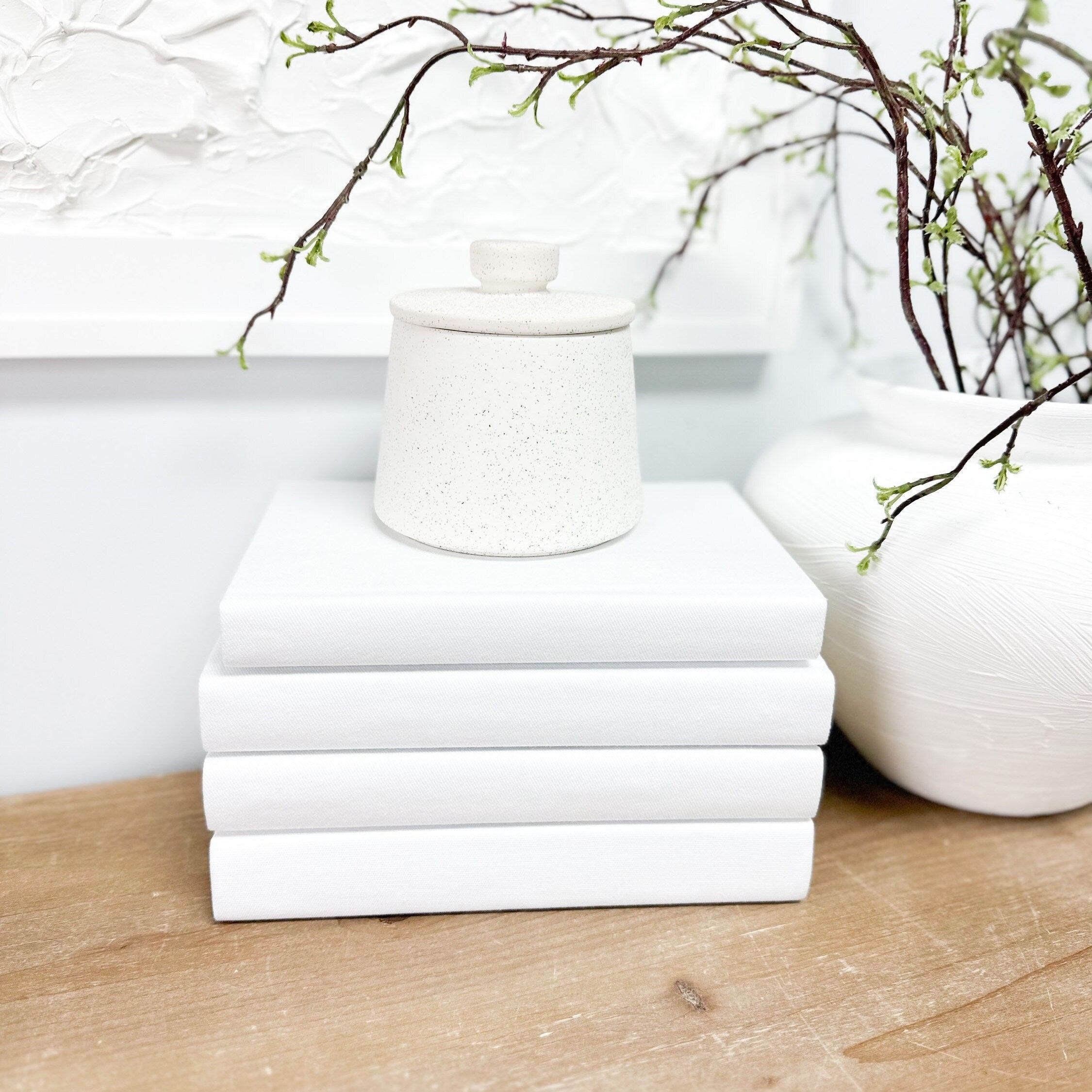 White Decorative Books