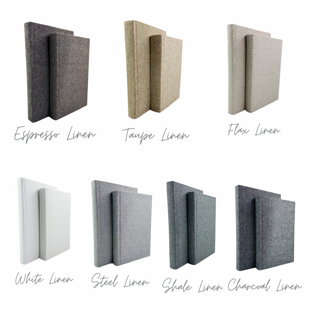 Mix & Match Linen Covered Decorative Books