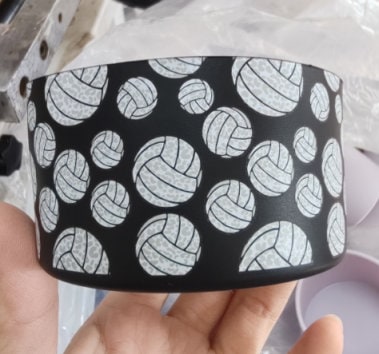 Volleyball Silicone Boot|Bumper for Tumbler