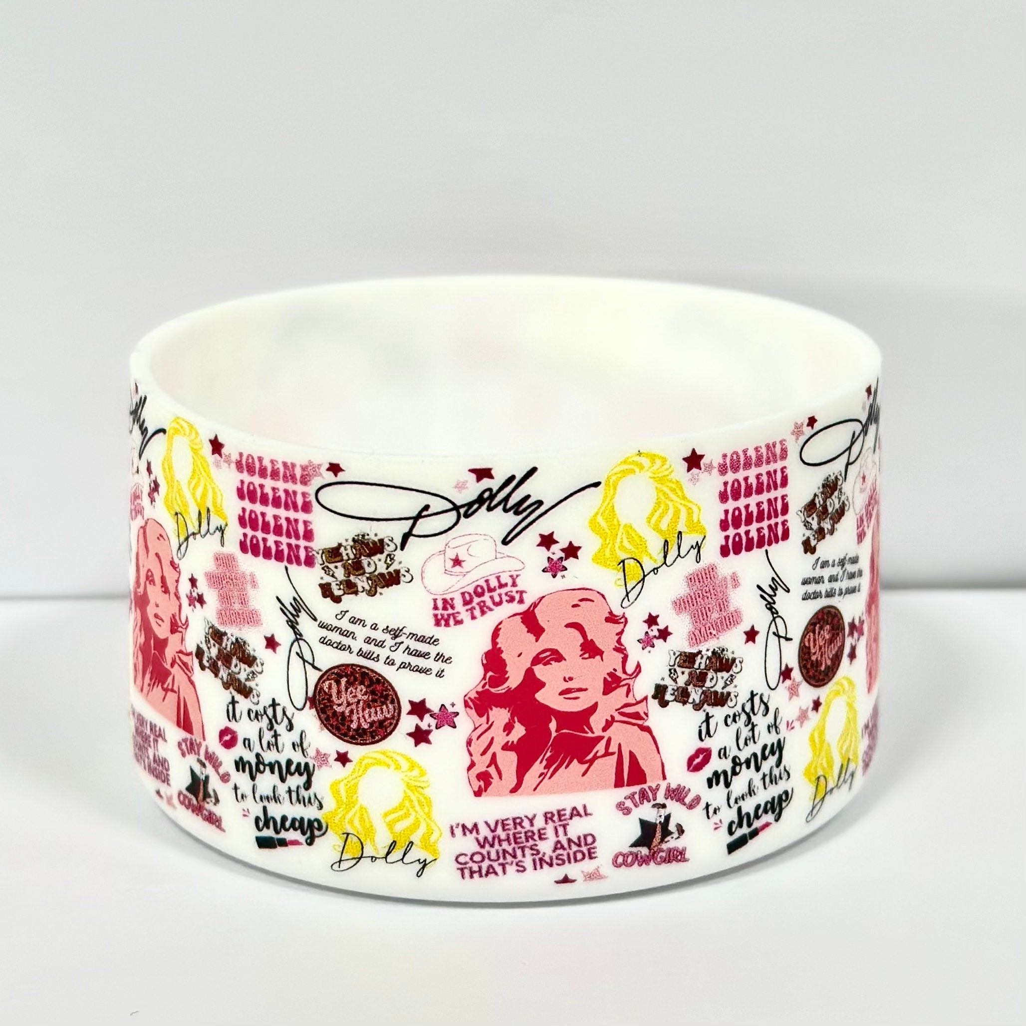 Dolly Parton Silicone Boot Bumper Sleeve for tumblers