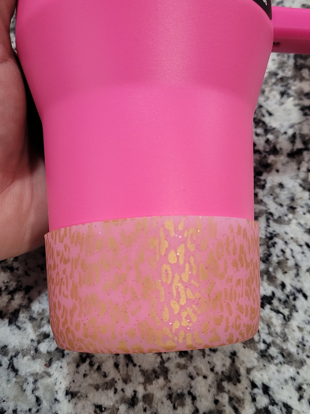 PinkGolden Leopard Silicone Boot Bumper for Tumbler