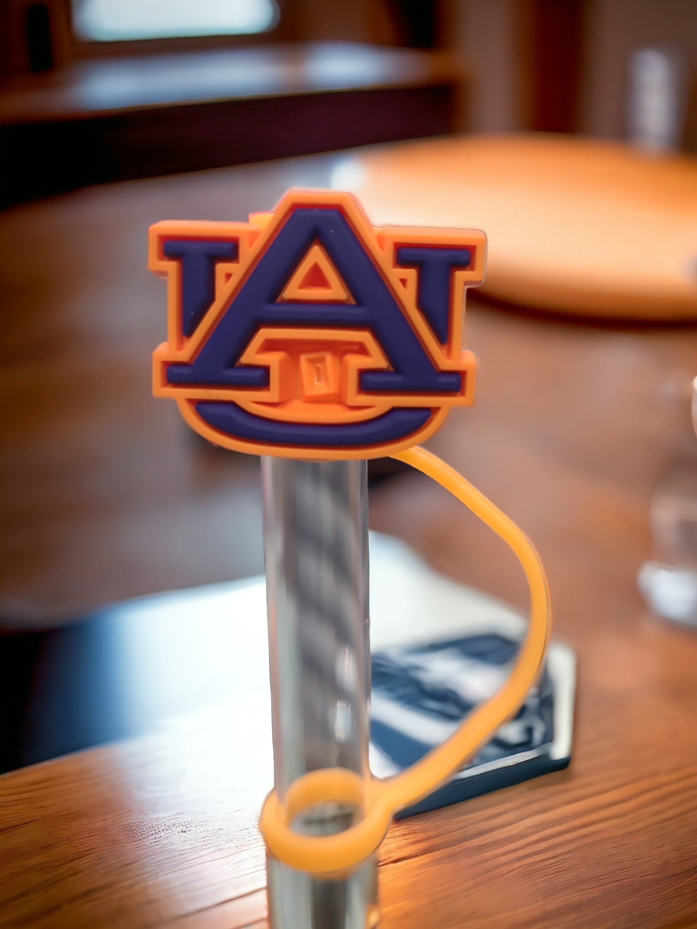Auburn silicone straw toppers for tumblers