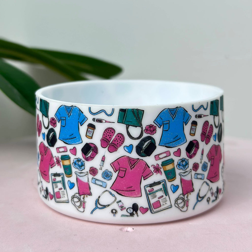 Healthcare Worker Silicone Boot Bumper Sleeve for Tumblers