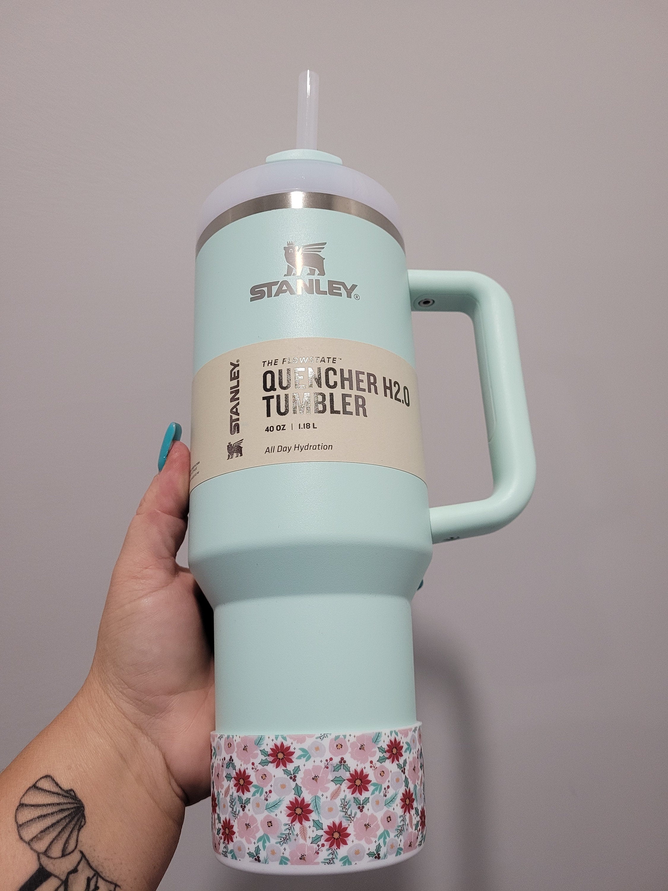 Christmas Blooms Silicone Boot Bumper Sleeve