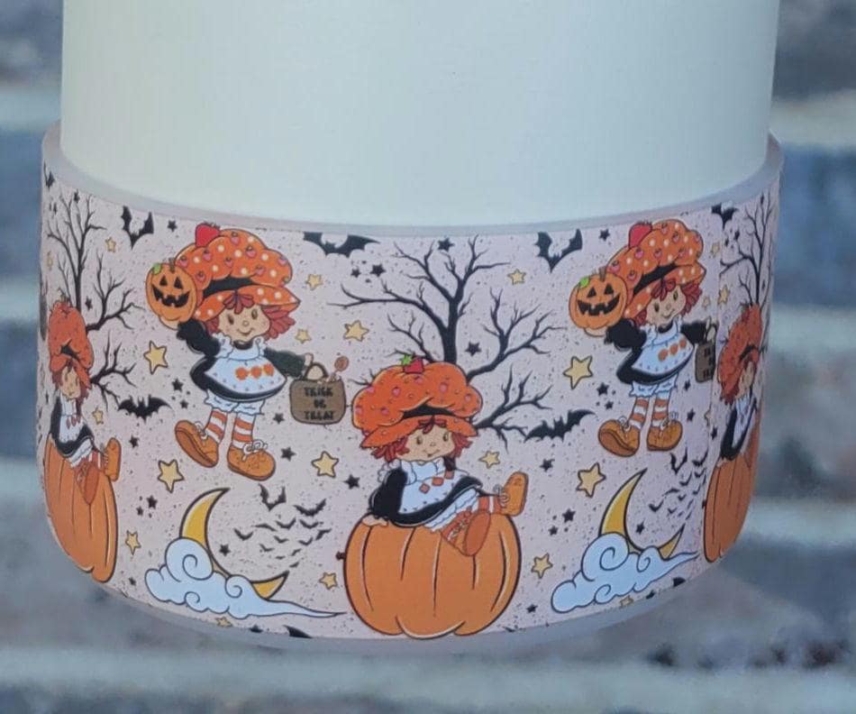 Fall Strawberry Shortcake Silicone Boot Bumper Sleeve for Tumblers