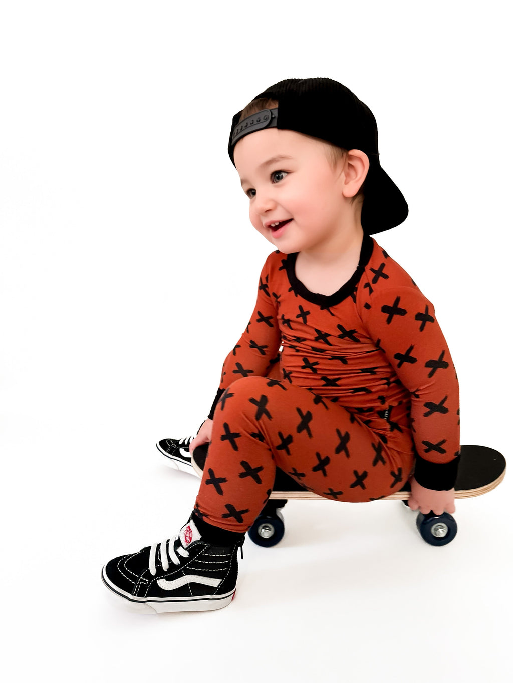 BAMBOO 2 PIECE PAJAMA SET - BURNT OUT