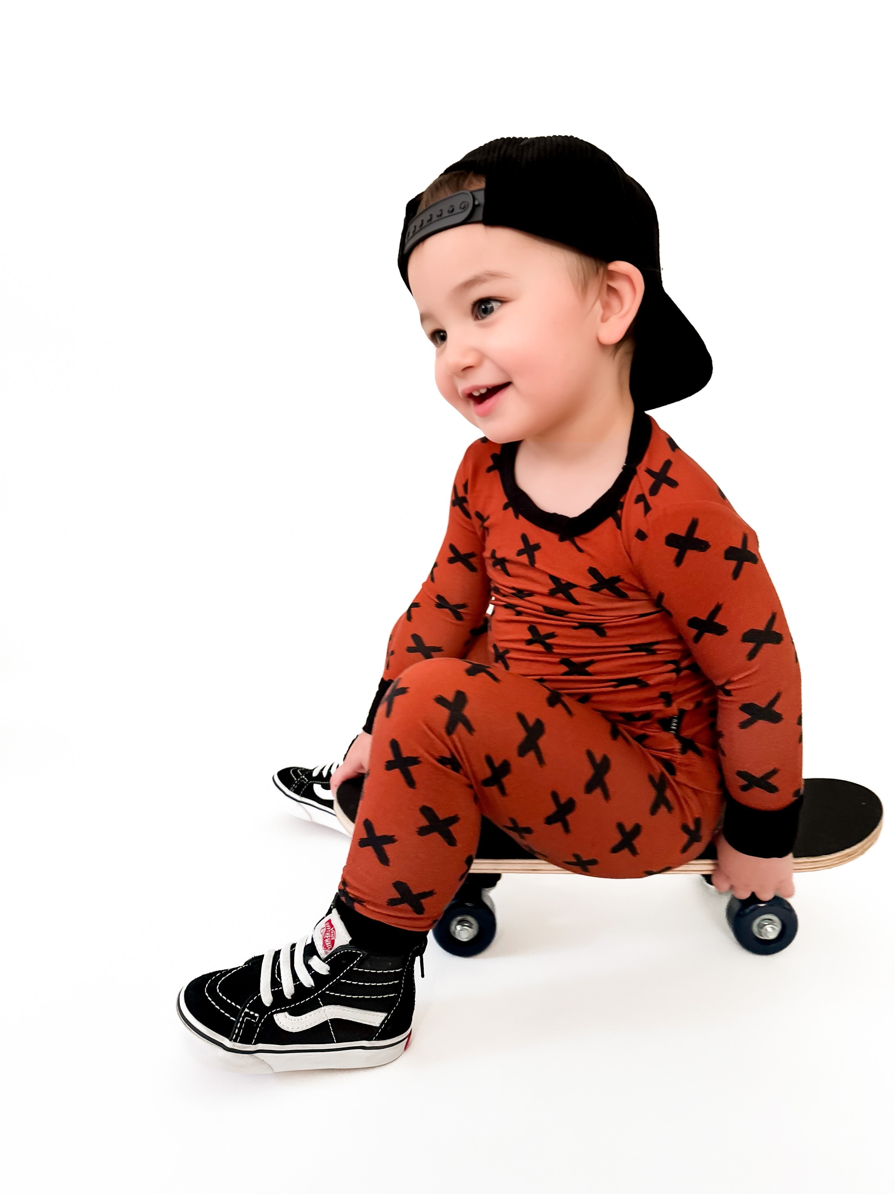 BAMBOO 2 PIECE PAJAMA SET - BURNT OUT