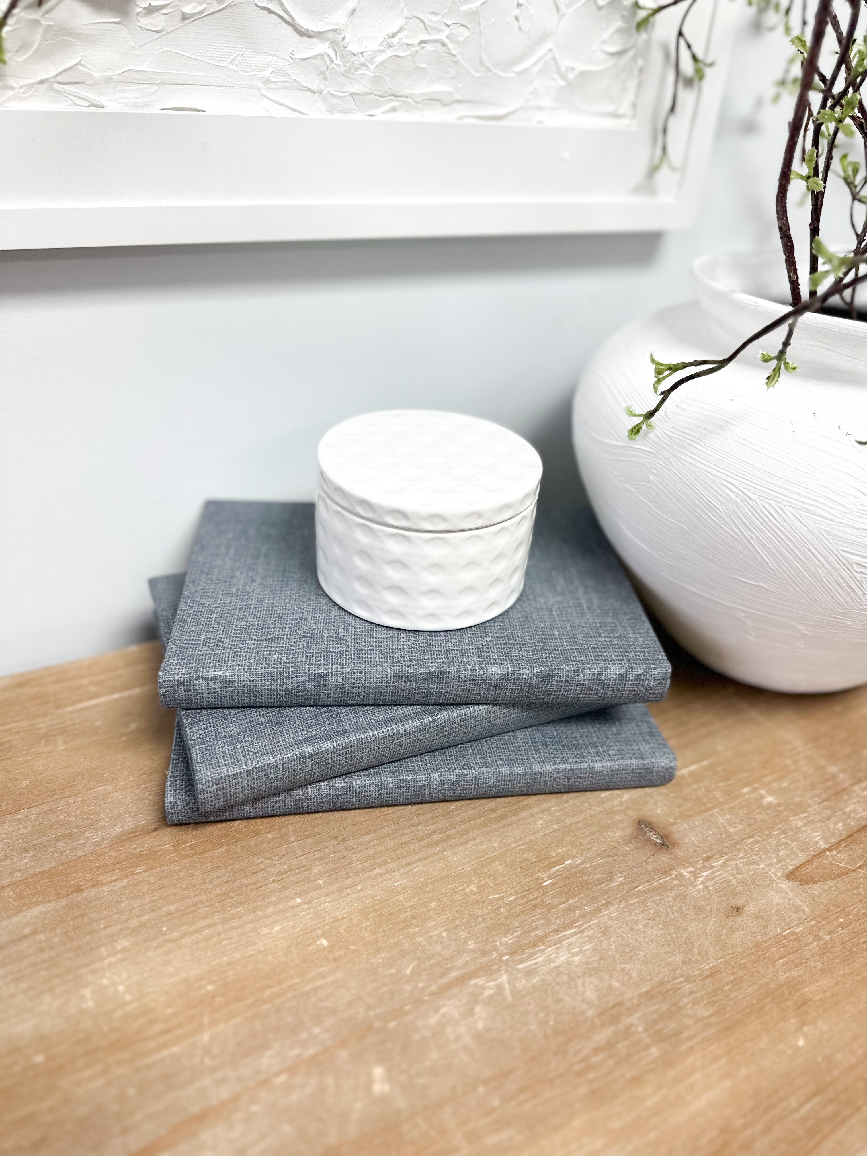 Skinny Fabric Covered Books