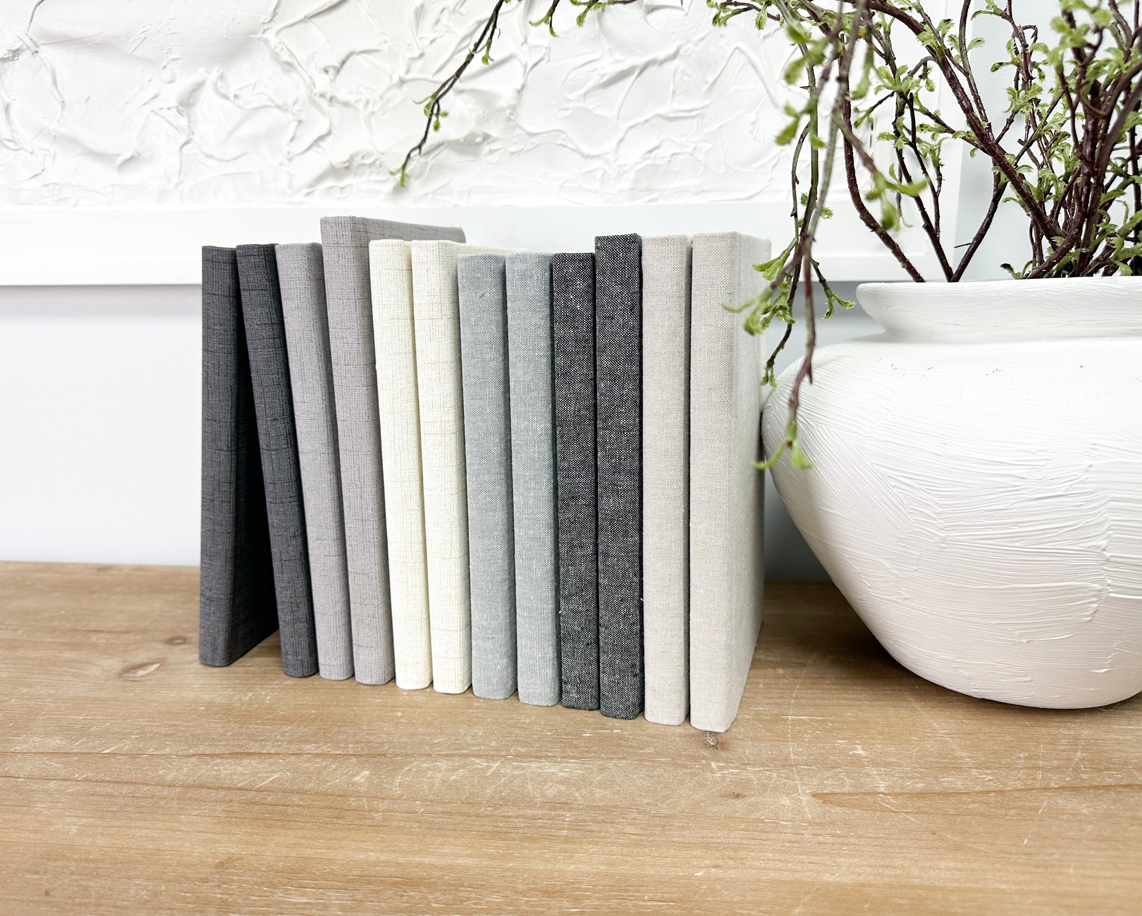 Skinny Fabric Covered Books