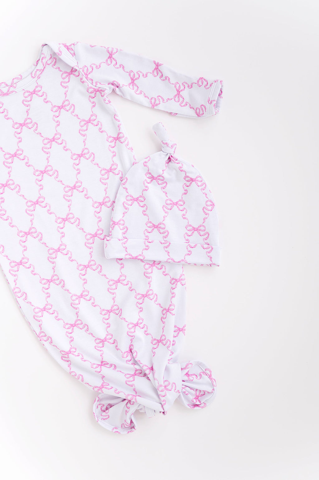 Pink Bow Knotted Gown