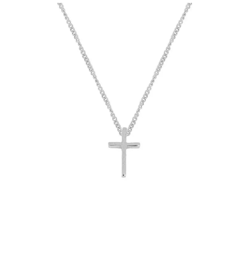 The Marie Cross Necklace in Silver