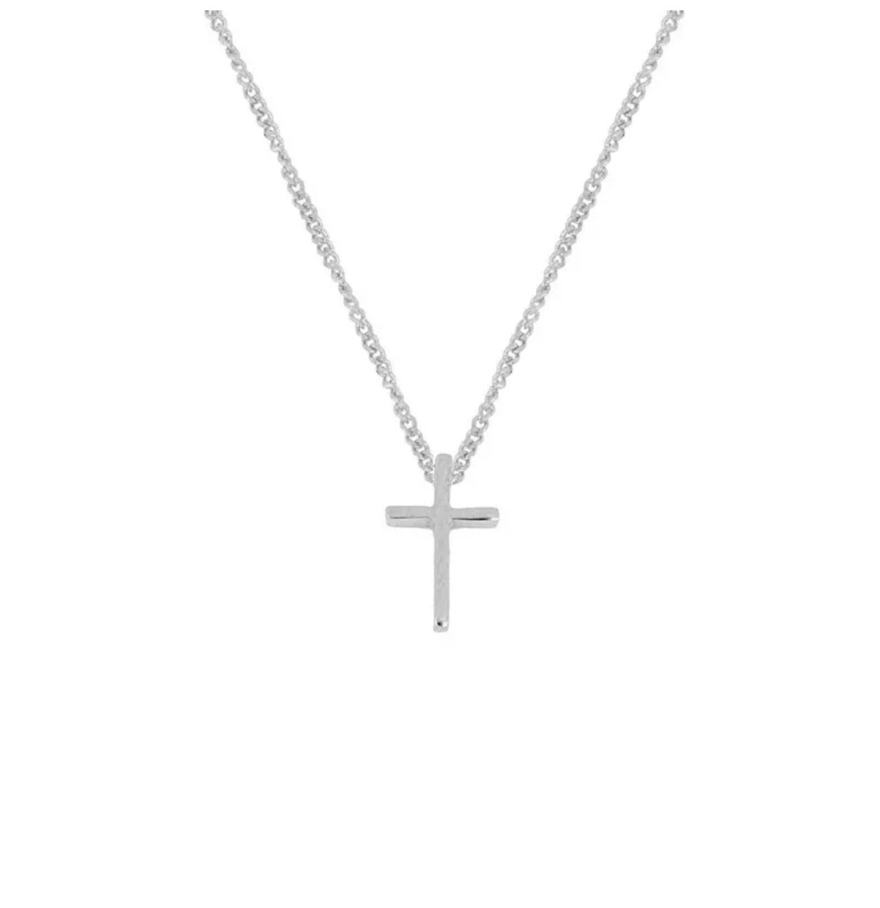 The Marie Cross Necklace in Silver