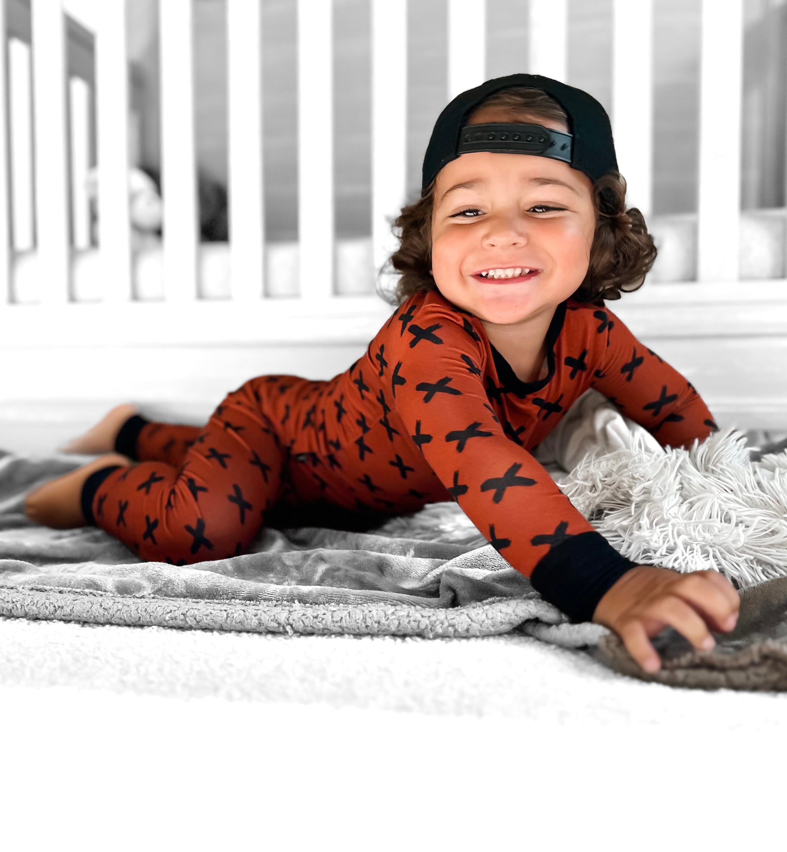 BAMBOO 2 PIECE PAJAMA SET - BURNT OUT