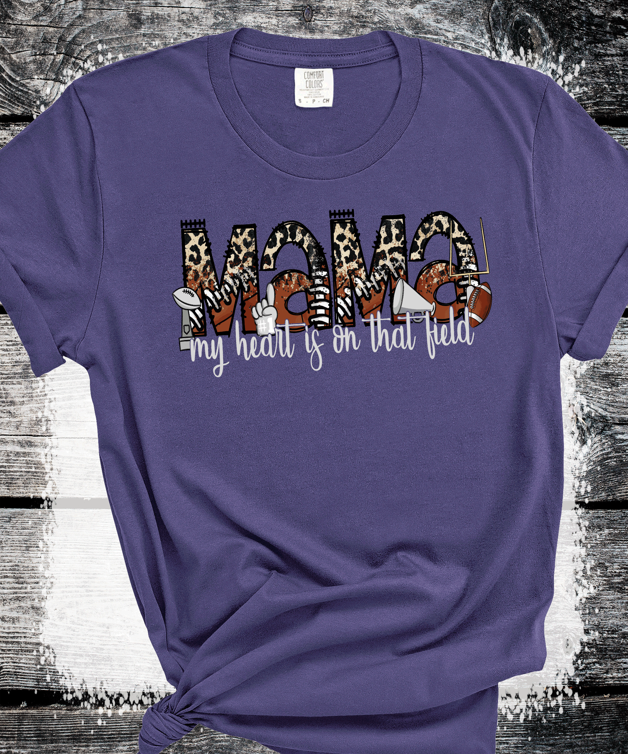 Football MAMA leopard print, custom Football shirts, Personalized Football sweatshirts, Local Team shirts. Sports Wear