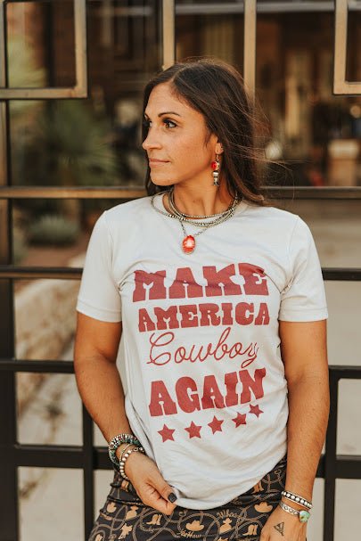 Make America Cowboy Again Stars Graphic Tee