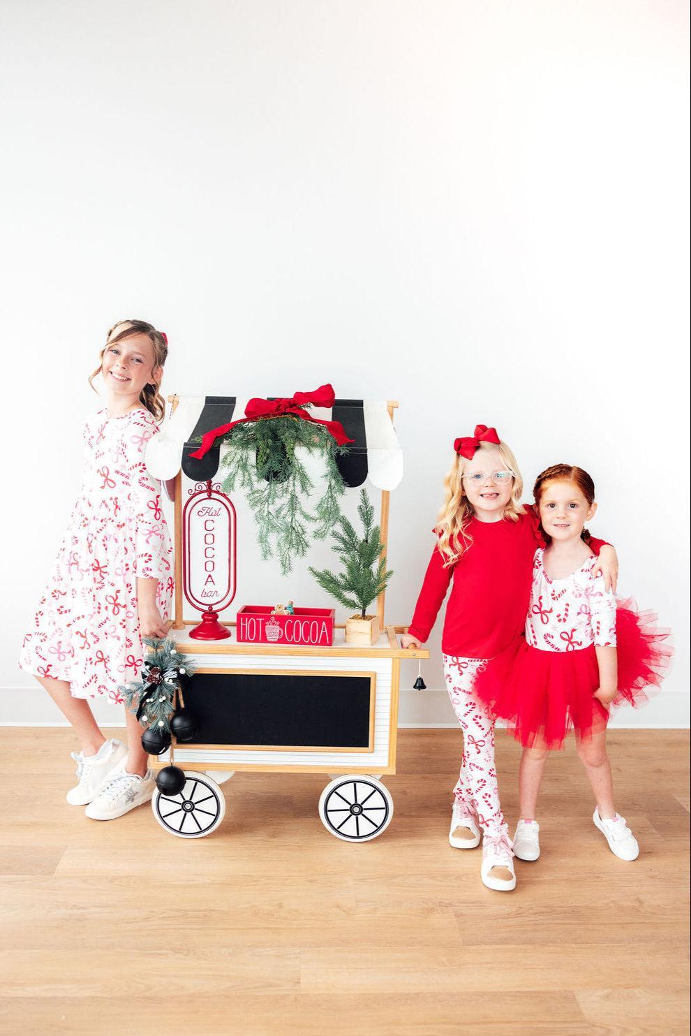 Candy Cane Lane L/S Pocket Twirl Dress